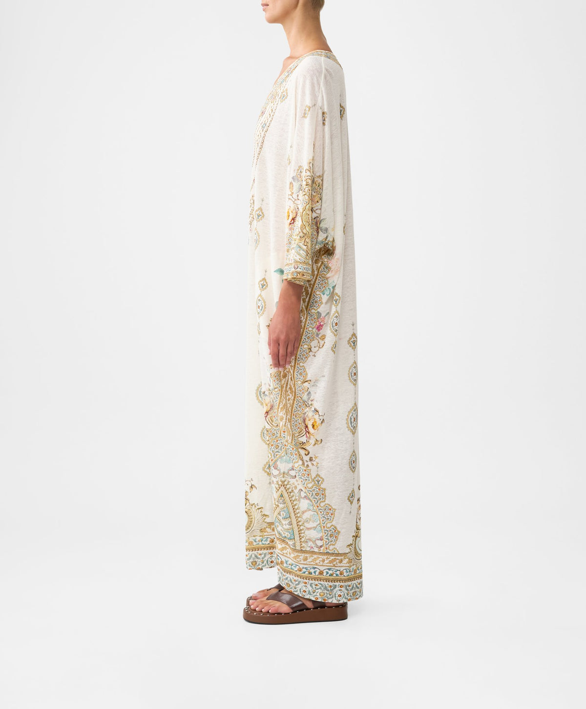 V NECK BATWING KAFTAN