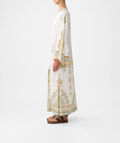 DEEP V NECK HARDWARE KAFTAN