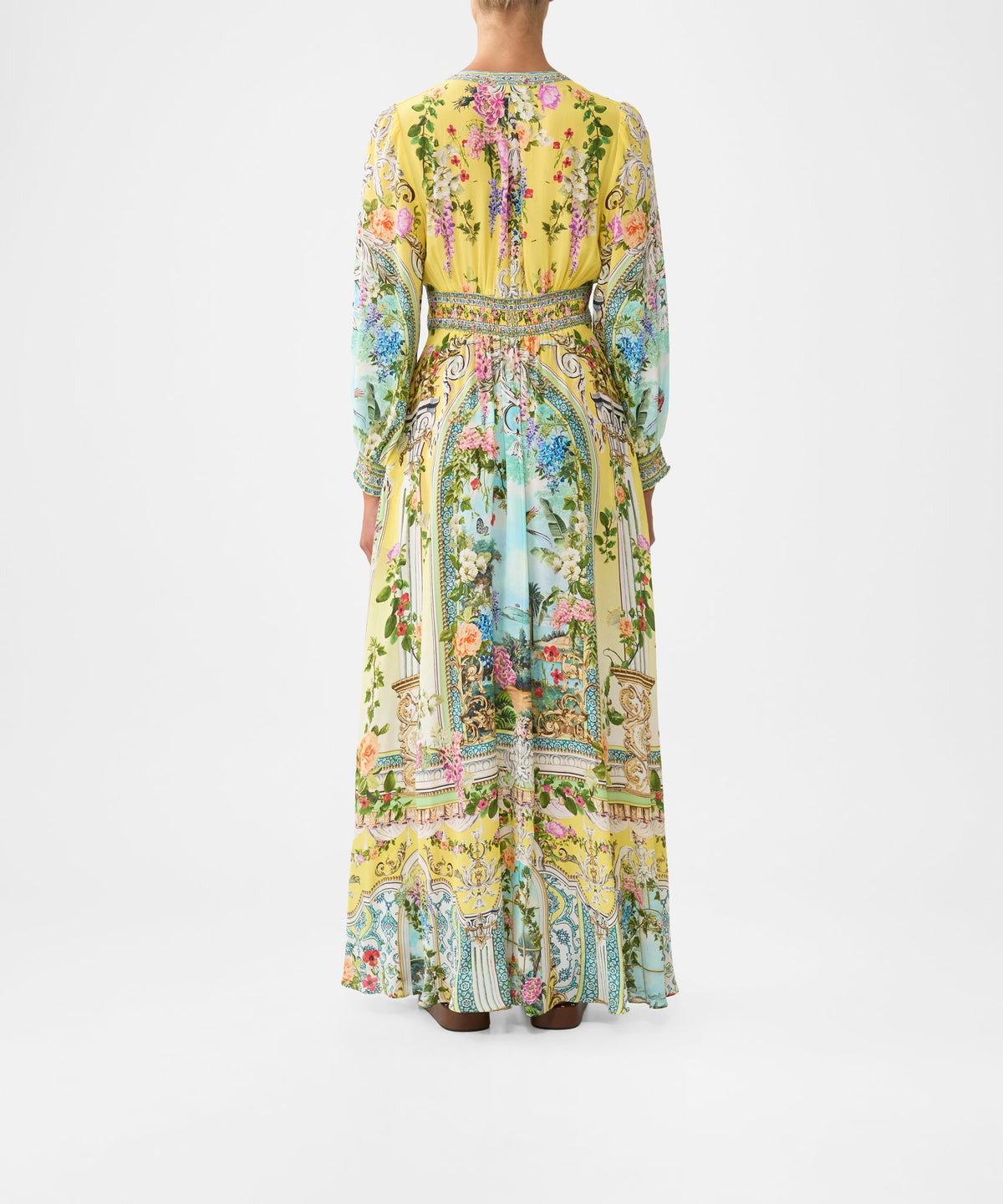 BUTTON DRESS WITH SHAPED WAISTBAND