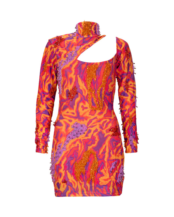 ZUSI MINI CUTOUT DRESS MIDNIGHT